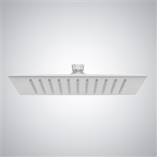 Fontana Brillo Matte White Ceiling Mounted Luxury Shower Head