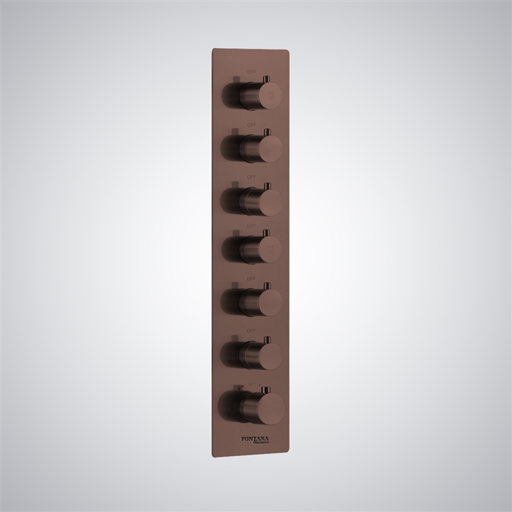 Fontana Borja Oil Rubbed Bronze Multifunction Thermostatic Control Shower Mixer