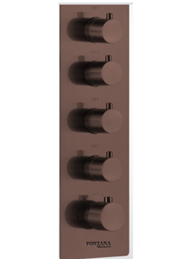 Fontana Borja Oil Rubbed Bronze Multifunction Thermostatic Control Shower Mixer