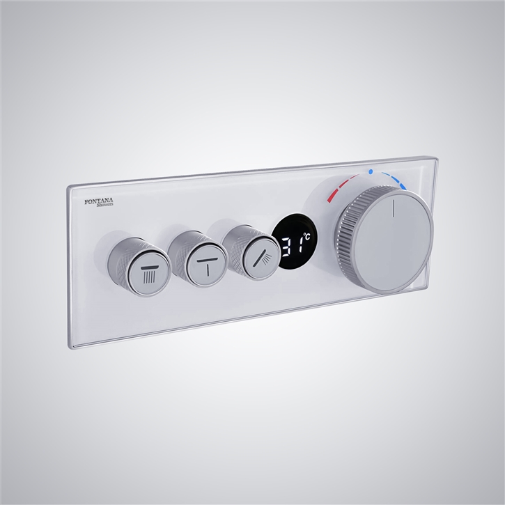 Fontana Tobarra Chrome Digital Thermostatic Luxury Shower Mixer
