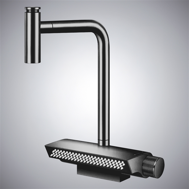 Fontana Loro Brushed Nickel Thermostatic Luxury Kitchen Faucet