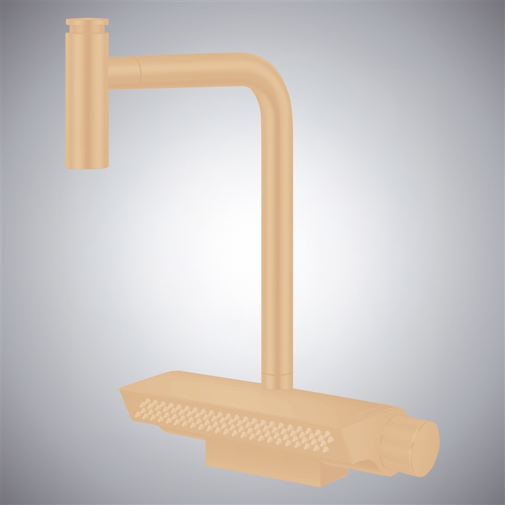 Fontana Loro Champagne Thermostatic Luxury Kitchen Faucet