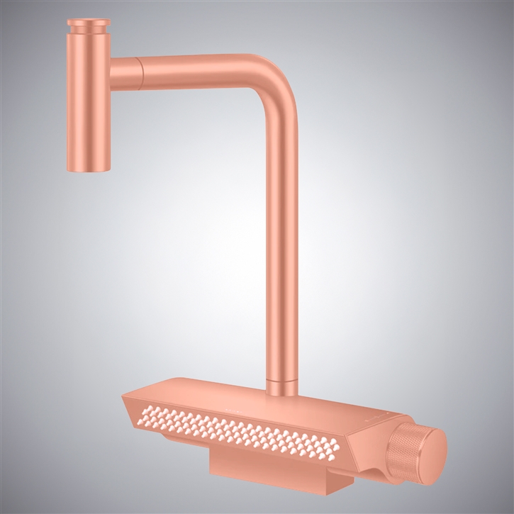 Fontana Loro Rose Gold Thermostatic Luxury Kitchen Faucet