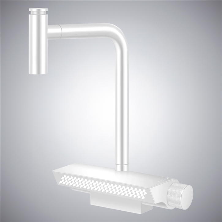 Fontana Villorba Matte White Thermostatic Luxury Kitchen Faucet