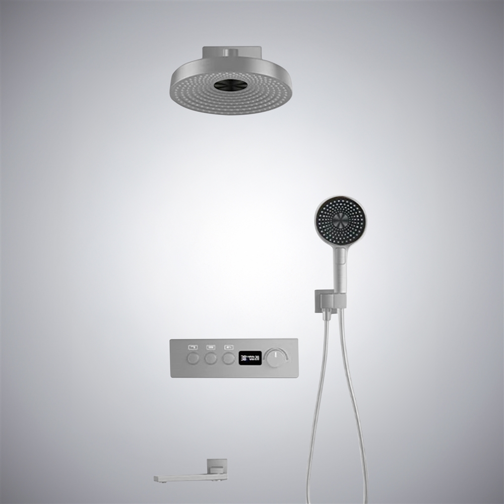 Fontana Atrani Chrome Thermostatic Display Multifunctional Shower Set