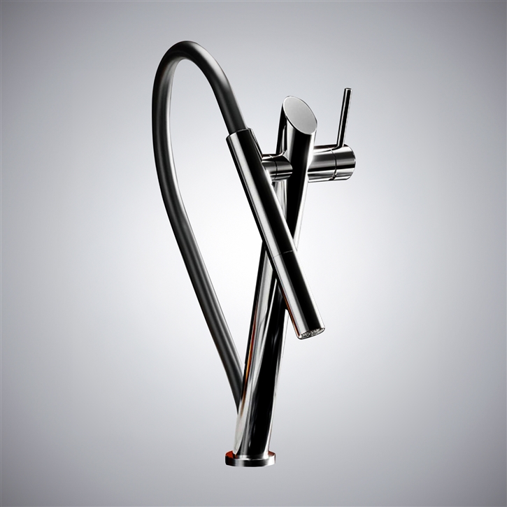 Fontana Buja Brushed Nickel Hot And Cold Pull-Out Luxury Kitchen Faucet