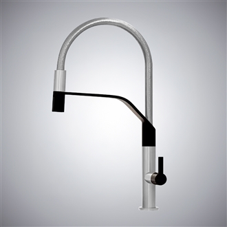 Fontana Chiusi Chrome Hot And Cold Pull-Out Luxury Kitchen Faucet