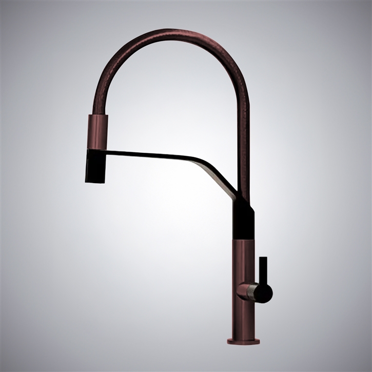 Fontana Chiusi Oil Rubbed Bronze Hot And Cold Pull-Out Luxury Sink Faucet