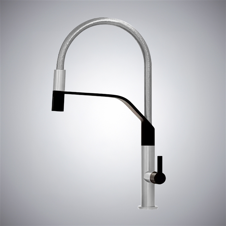 Fontana Maleo Chrome Hot And Cold Pull-Out Luxury Kitchen Faucet