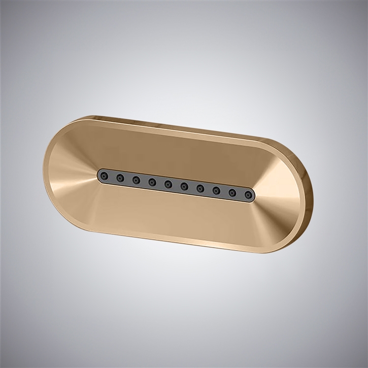 Fontana Spello Champagne Hot And Cold Water Mixer Luxury Body Spray