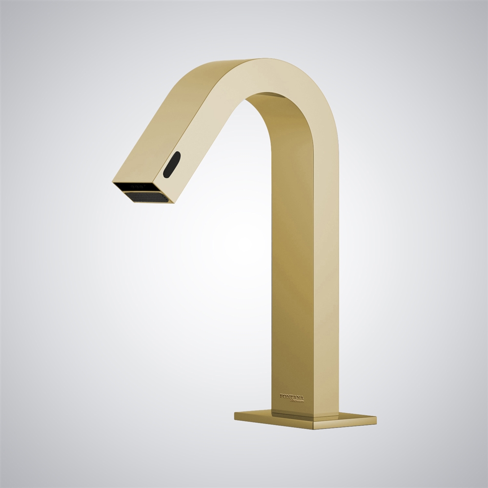 FontanaDriftura Brushed Gold Automatic Smart Sensor Sink Faucet