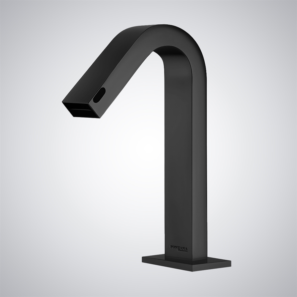 FontanaXylera Matte Black Automatic Sensor Basin Faucet