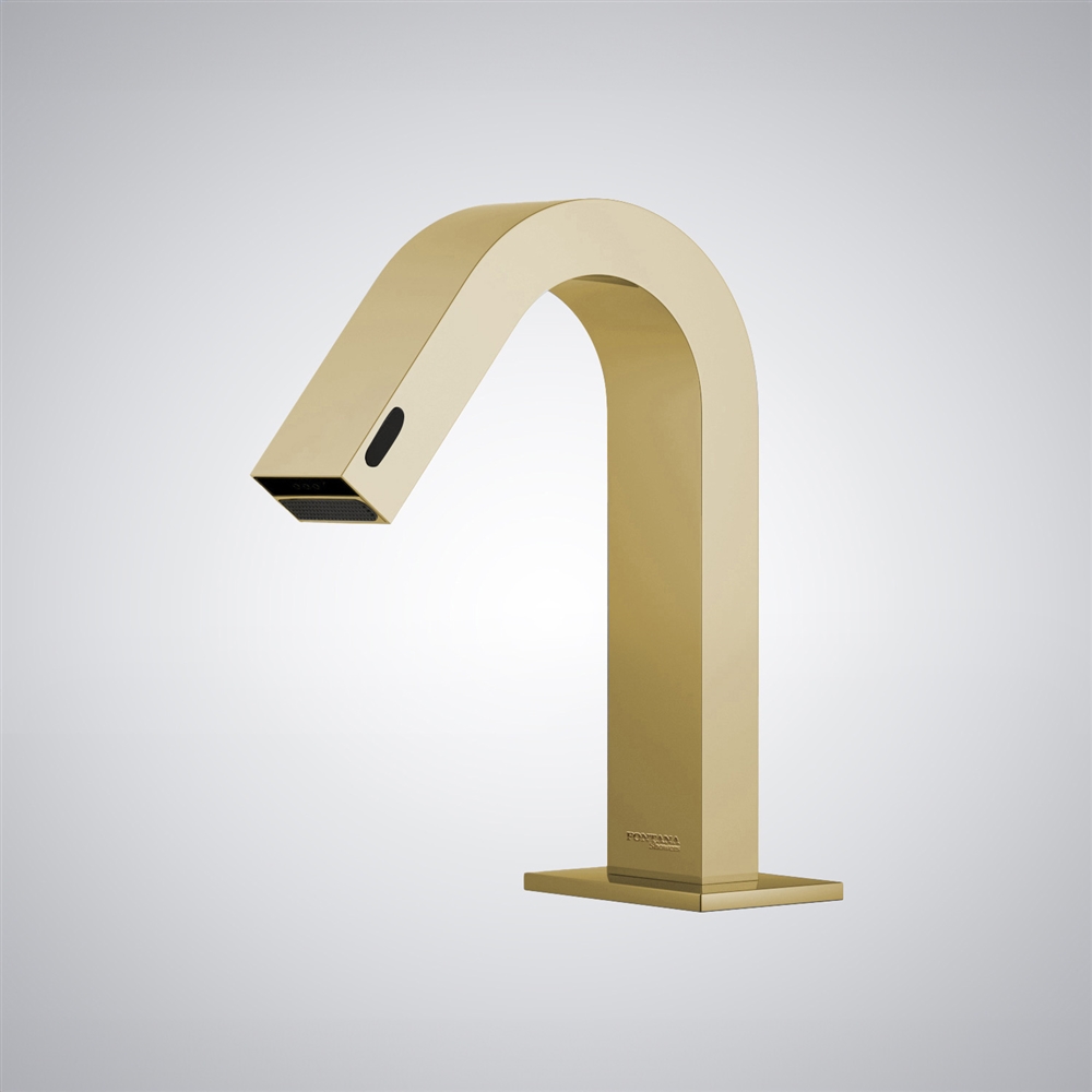 FontanaOrvantis Brushed Gold Automatic Sensor Basin Faucet