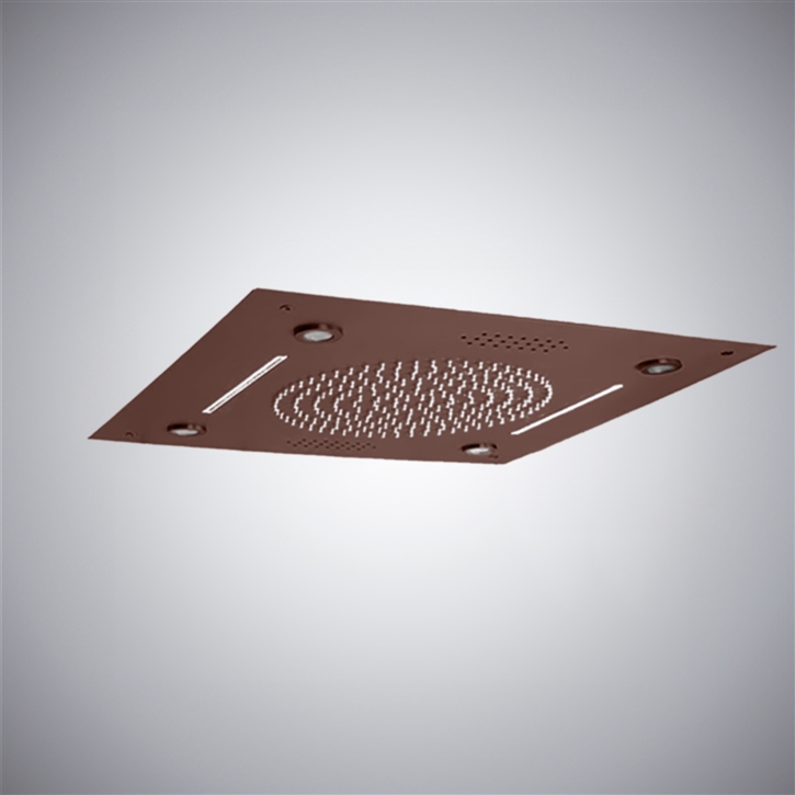 Fontana Bevagna Oil Rubbed Bronze Music Luxury LED Shower Head