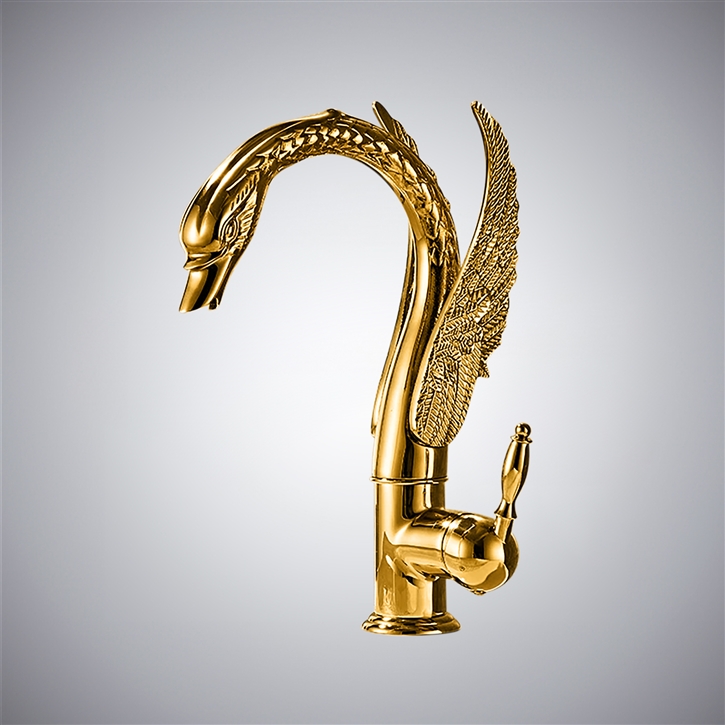 Fontana Beniarjo Gold Hot And Cold Bathroom Basin Faucet