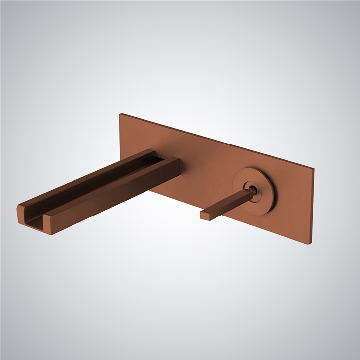 Fontana Ondarroa Oil Rubbed Bronze Hot And Cold Waterfall Basin Faucet