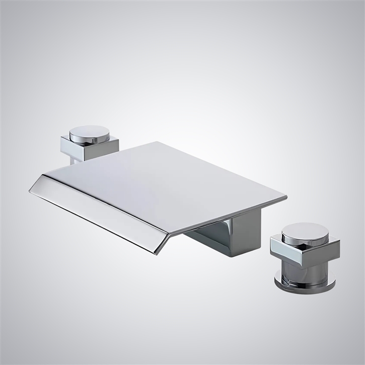 Fontana Laye Chrome Thermostatic Bathroom Sink Faucet
