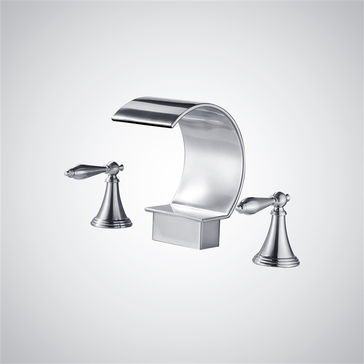 Fontana Isere Chrome Thermostatic Waterfall Faucet