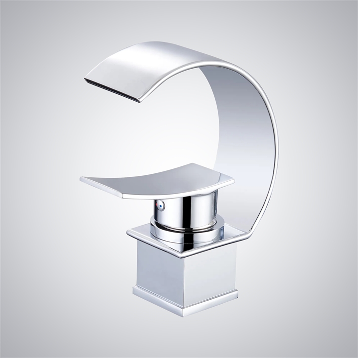 Fontana Yrieix Chrome Waterfall Hot And Cold Basin Faucet