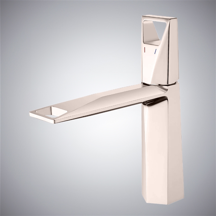 Fontana Ghedi Brushed Nickel Hot And Cold Sink Faucet