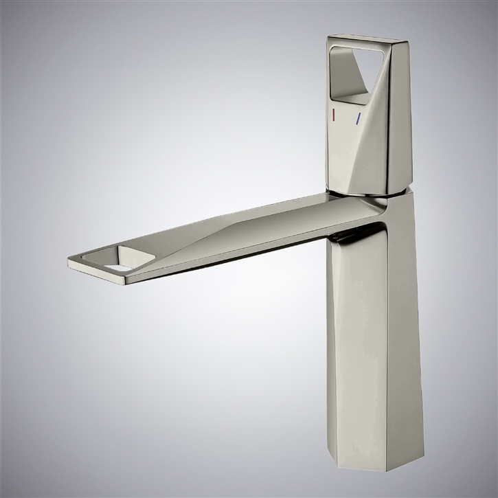 Fontana Ghedi Gun Metal Gray Thermostatic Bathroom Sink Faucet