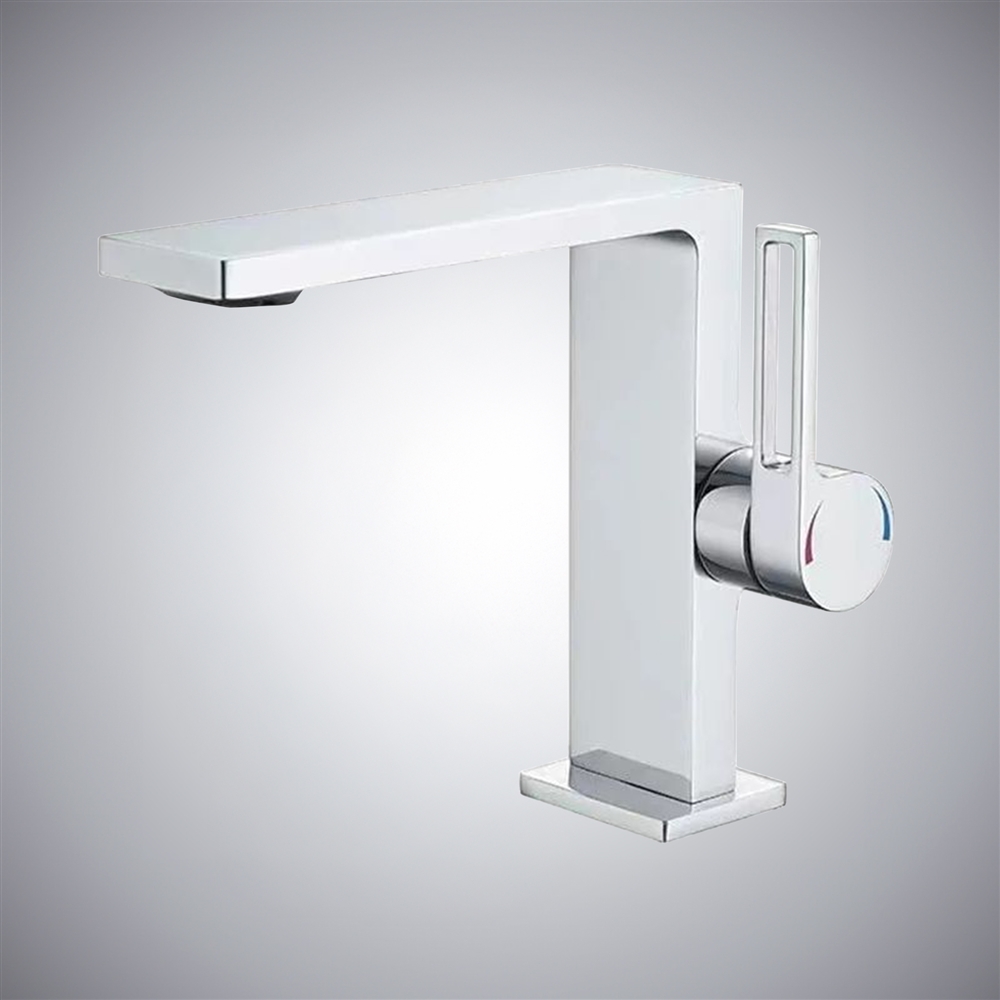 Fontana Neuilly Chrome Digital Hot And Cold Basin Faucet