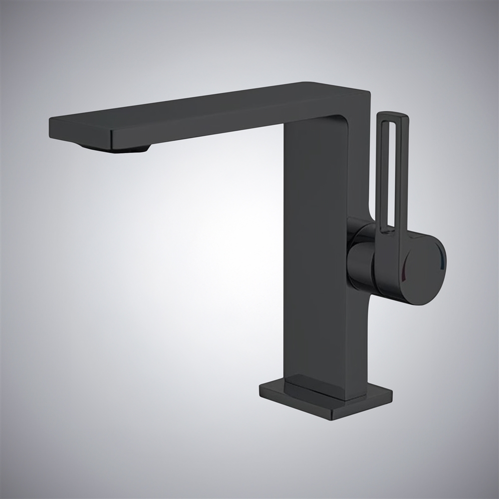 Fontana Neuilly Gun Metal Gray Thermostatic Luxury Basin Faucet