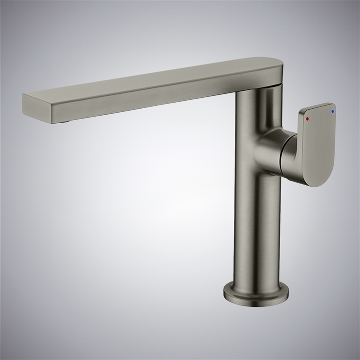 Fontana Rueil Gun Metal Gray Single Hole Dual Control Sink Faucet