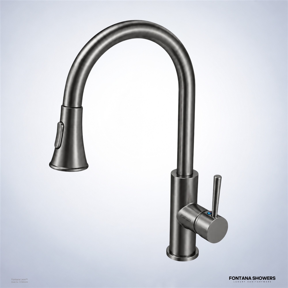 Gunmetal Gray Kitchen Faucet