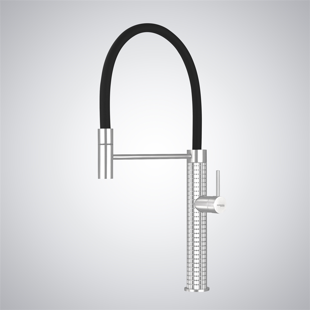Fontana Cortale Matte White Thermostatic Luxury Kitchen Faucet