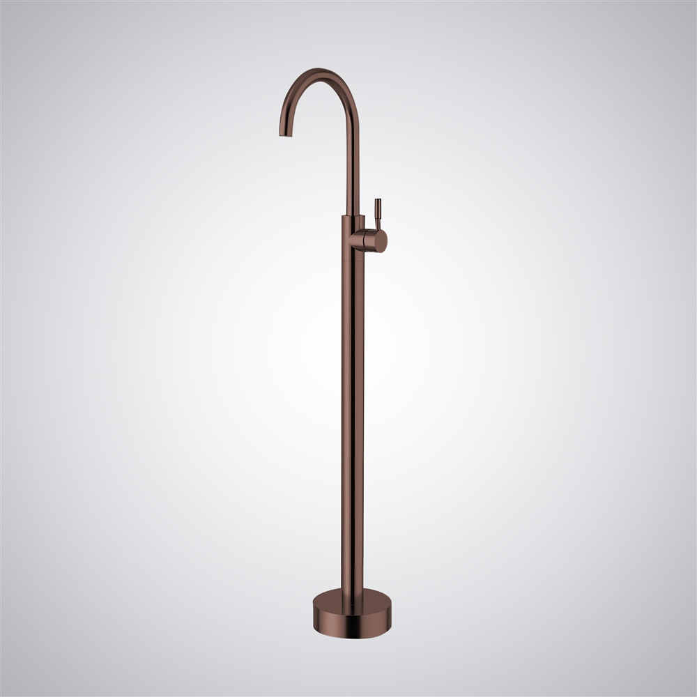 Fontana Gatteo Oil Rubbed Bronze Freestanding Single Handle Bathtub Floor Mixer Tap