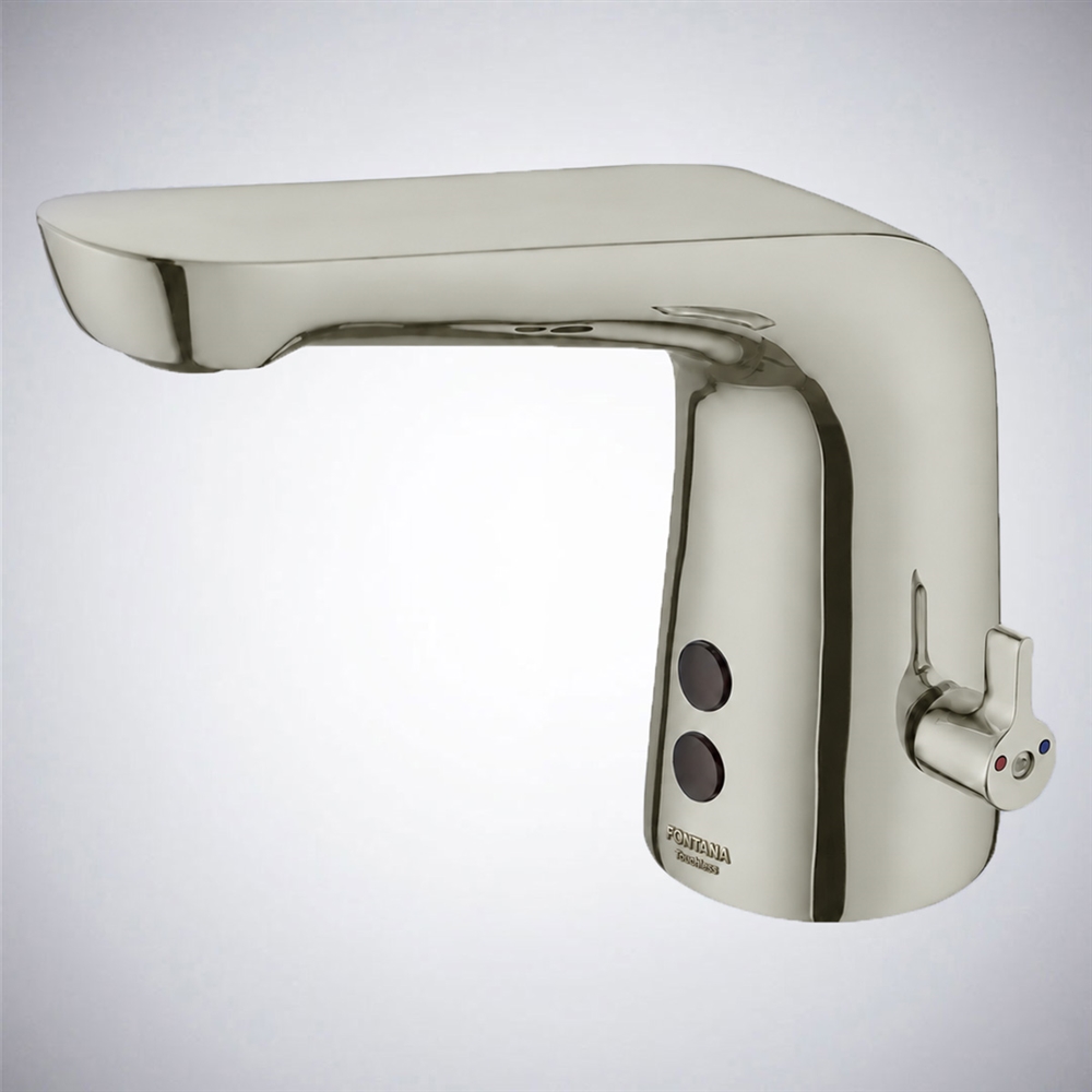 Fontana Castano Brushed Nickel Temperature Control Touchless Faucet