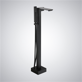 FS7900MB — Jerzu Matte Black Freestanding Bathtub Faucet
