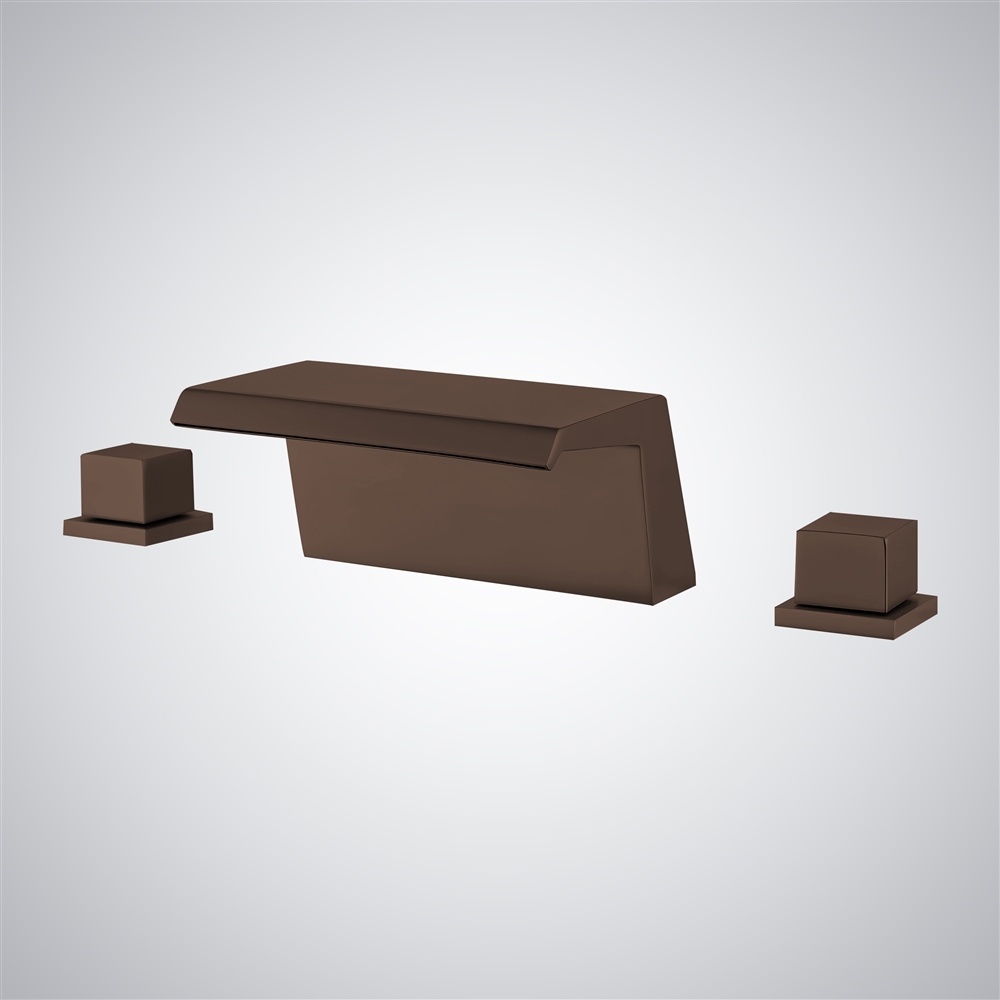 Fontana Alcaraz Oil Rubbed Bronze Contemporary Waterfall Basin Faucet
