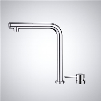 Fontana Cortona Chrome Hot And Cold Pull-Out Kitchen Faucet