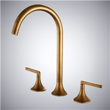 Fontana Palizzi Antique Brass Widespread Rotation Basin Faucet