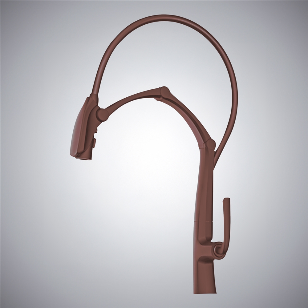 Fontana Mota Oil Rubbed Bronze Sensor Pull-Out Kitchen Single Handle Faucet