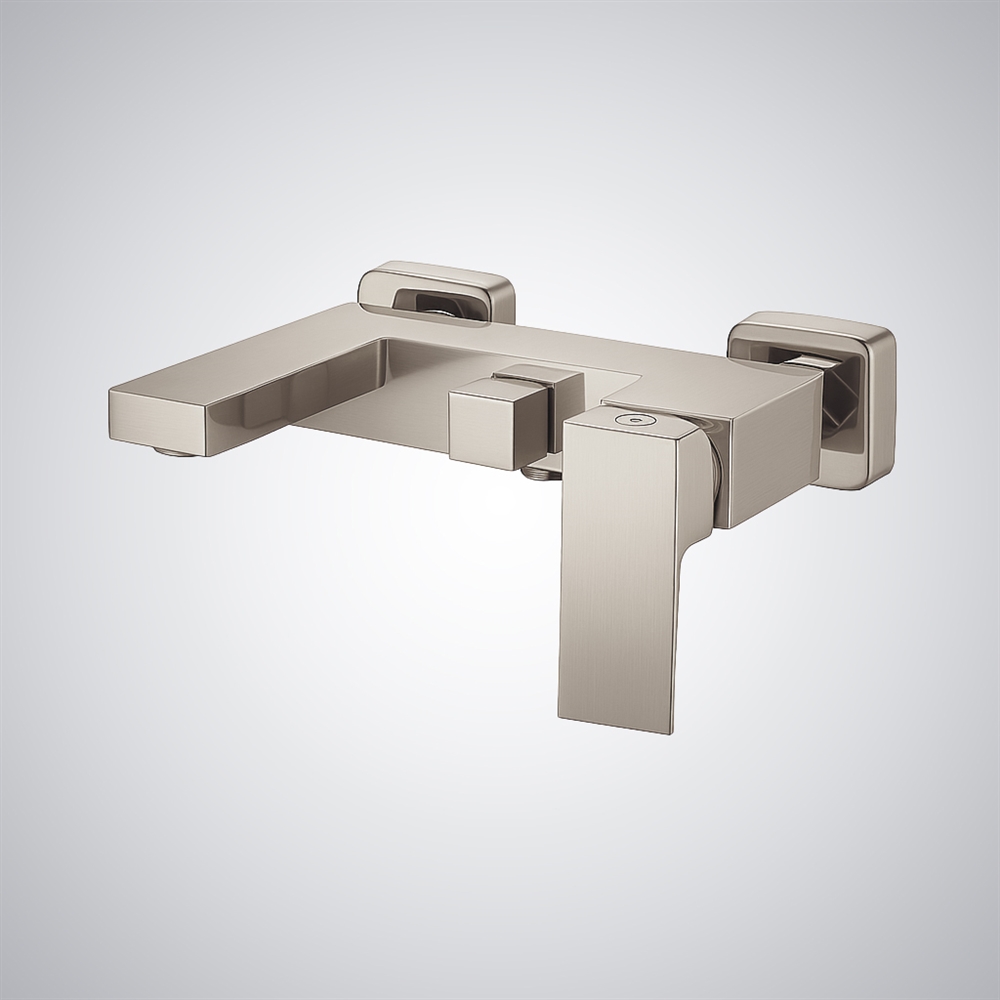 Fontana Portoferraio Brushed Nickel Brass Bathtub Faucet