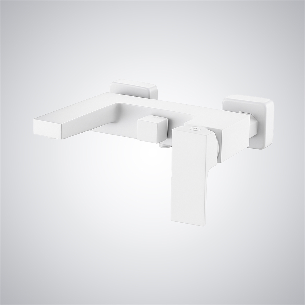 Fontana Portoferraio Luxury Wall Mounted Bathtub Faucet Matte White