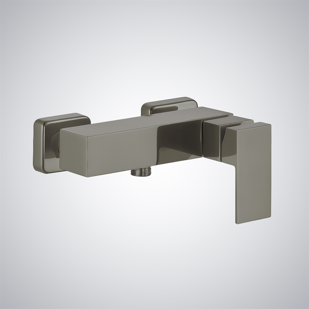 Fontana Norcia Gun Metal Gray Wall Mounted Luxury Shower Faucet ...