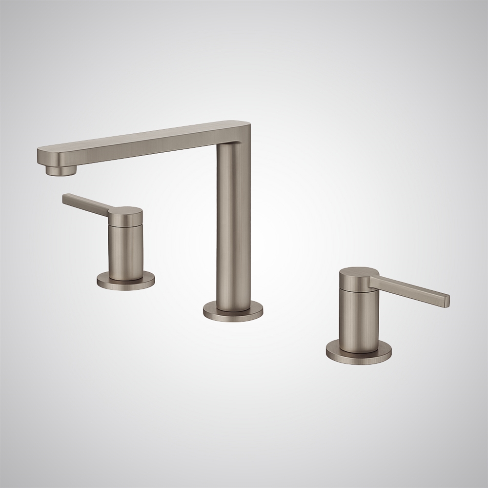 Fontana Seregno Brushed Nickel Deck Mounted Luxury Basin Faucet