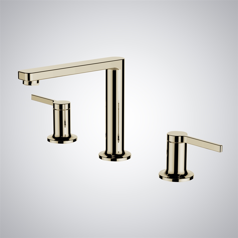Fontana Seregno Champagne Zinc Alloy Handle Luxury Basin Faucet