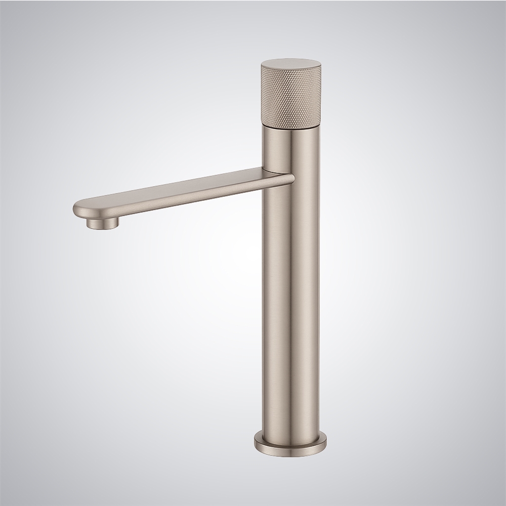 Fontana Collegno Brushed Nickel Single Handle Luxury Basin Mixer