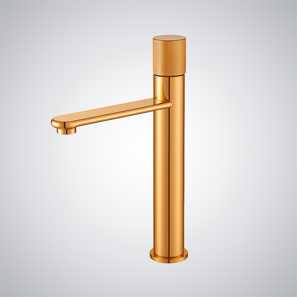Fontana Collegno Rose Gold Luxury Basin Faucet Deck-Mounted