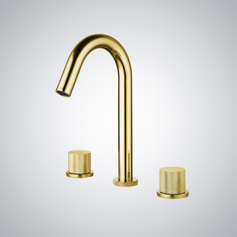 Fontana Gizzeria Gold Deck-Mounted Luxury Basin Faucet