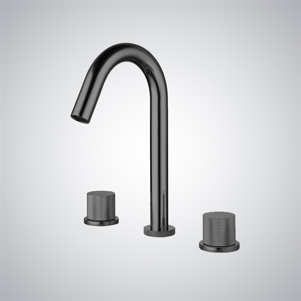 Fontana Gizzeria Matte Black Contemporary Basin Faucet Deck-Mounted