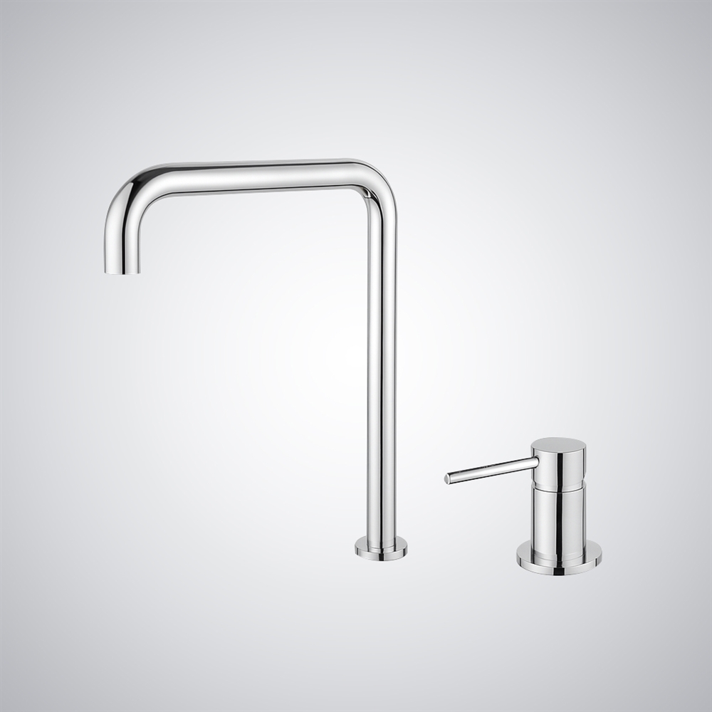 Fontana Cetraro Chrome Deck Mounted Basin Faucet