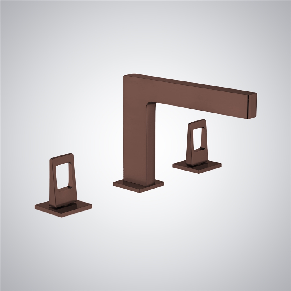 Fontana Chieri Oil Rubbed Bronze Brass Dual Handles Basin Faucet