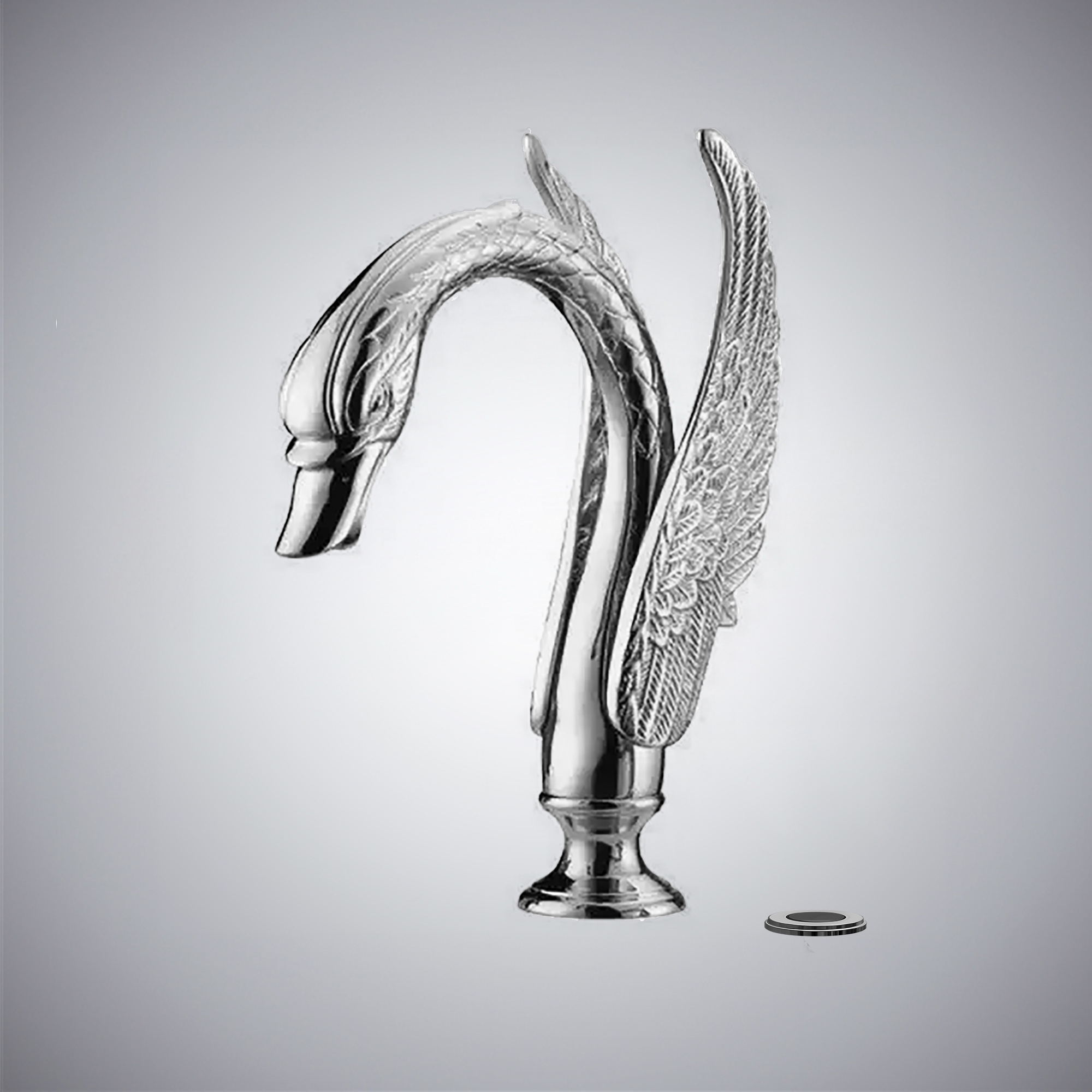 Fontana Acri Chrome Hot and Cold Touchless Swan Faucet