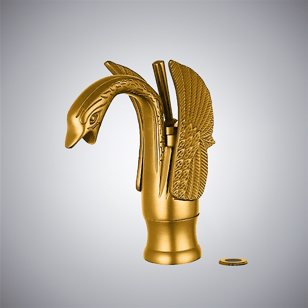 Fontana Rossano Gold Hot and Cold Water Mixer Touchless Faucet